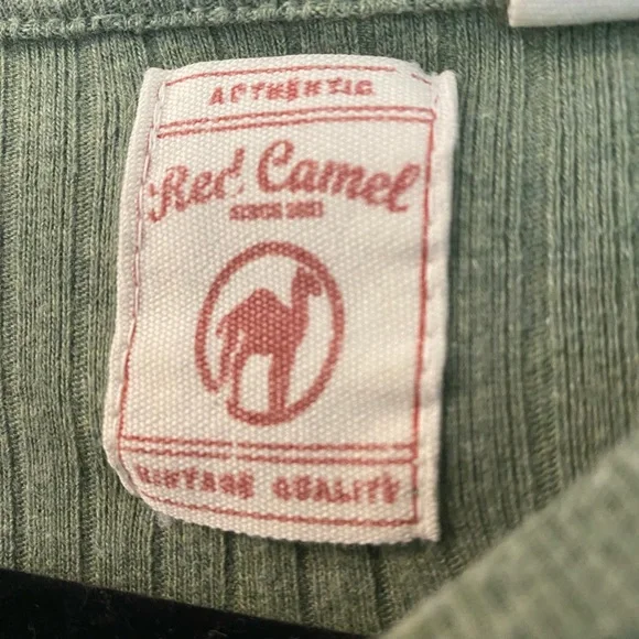 Red Camel Ribbed Green Shirt - Picture 3 of 7